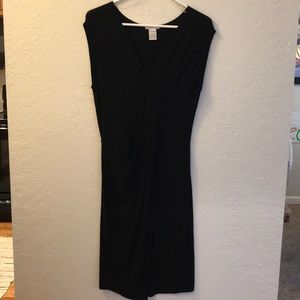 New - Dylan Rose black sleeveless faux wrap